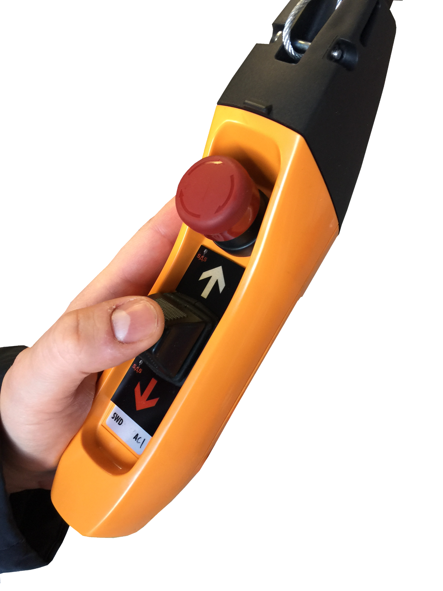 Orange Steuerflasche